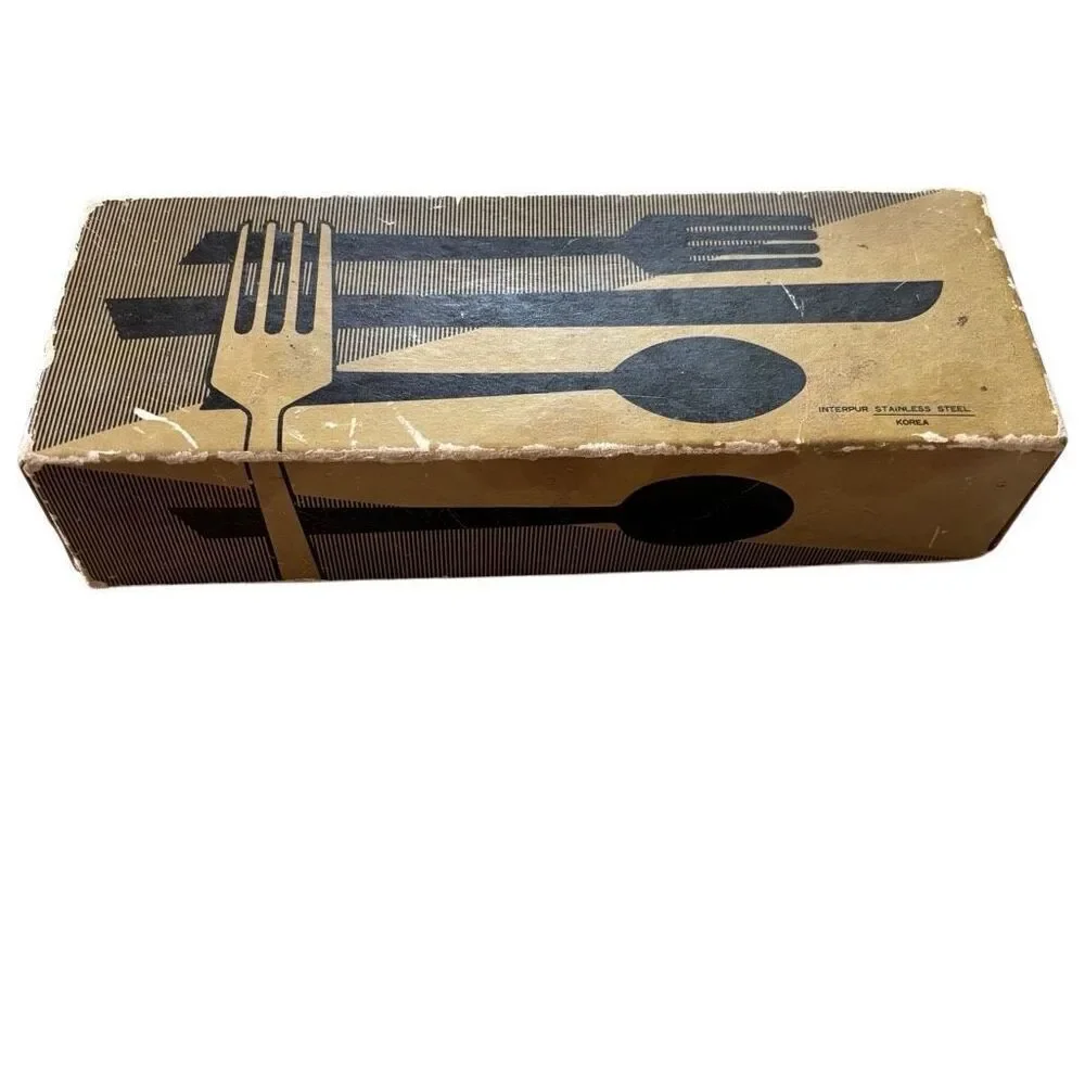 Interpur INR3 Lot Of 11 Spoons And Butter Spreader In Original Box Korea